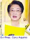 Ex-President Cory Aquino