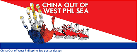 China Out of West Philippine Sea poster design