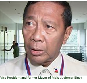 Vice President and former Mayor of Makati Jejomar Binay 