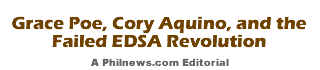 Grace Poe, Cory Aquino, and the Failed EDSA Revolution