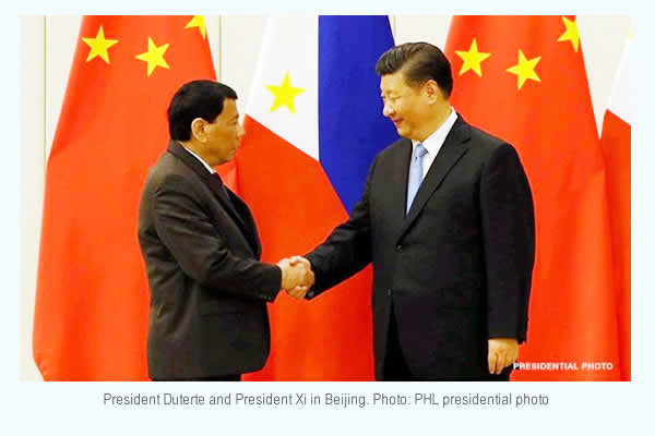 President Duterte and President Xi in Beijing